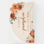 Banderoles Automne Un Peu Citrouille Automne Baby shower Flor (Vertical)