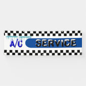 Banderoles Automotive Shop A/C Service Climatiseur Grand (Horizontal)