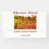 Banderoles Aventure dans les rizières attend nom de l'enterre (Horizontal)