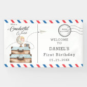 Banderoles Aventure Onederful Voyage Postal Courrier (Horizontal)