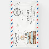 Banderoles Aventure Onederful Voyage Postal Courrier (Vertical)