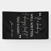 Banderoles Avid Reader II - Citation Jane Austen (Horizontal)