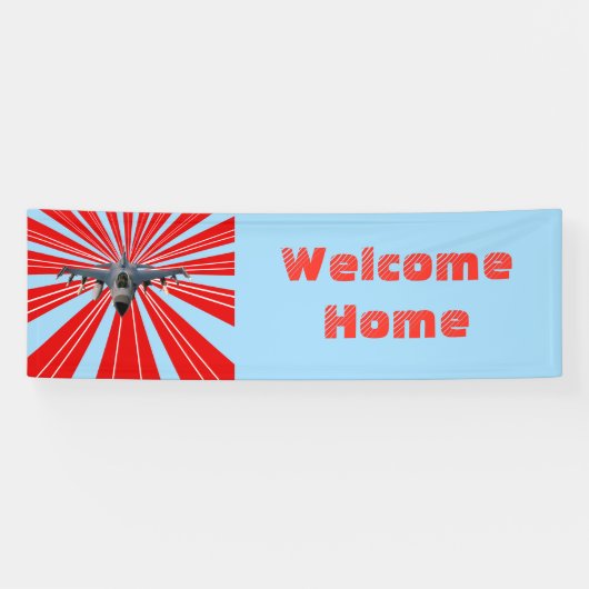 Banderoles Avion de chasse (Horizontal)