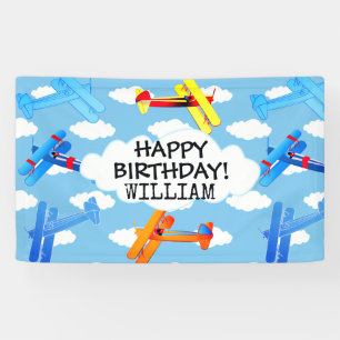 Banderoles Avion vintage Avion Aviation