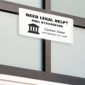 Banderoles Avocat de la loi signe de conseil d'aide juridique (Bâtiment extérieur)