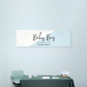 Banderoles Baby Boy Baby shower diagonal moderne (Salon professionnel)