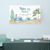 Banderoles Baby on Board Baby shower de plage (Salon professionnel)