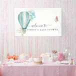 Banderoles Baby shower à bulle à air chaud à la menthe<br><div class="desc">Oh les endroits où tu iras ! Avec toutes les idées amusantes de carte que vous pouvez utiliser des fonds et bannières, à des étiquettes, pailles et bien plus encore, bienvenue sur les baby showers du monde ne sont rien d'autre que joli et complètement adorable. Vous pouvez porter ces thèmes...</div>