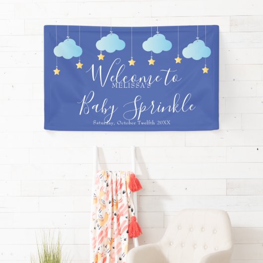 Banderoles Baby shower à épicerie Twinkle / Accueil Sprinkle (En situation)