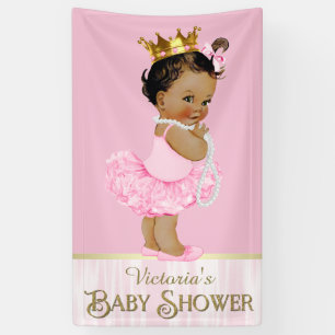 Banderoles Baby shower à perles Ballerina Tutu