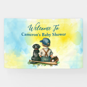 Banderoles Baby shower À Thème Personnalisé De Baseball