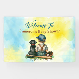 Banderoles Baby shower À Thème Personnalisé De Baseball