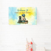 Banderoles Baby shower À Thème Personnalisé De Baseball (Insitu)