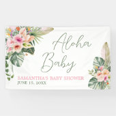 Banderoles Baby shower Aloha (Horizontal)