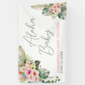 Banderoles Baby shower Aloha (Vertical)