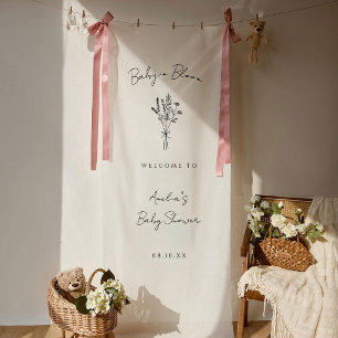 Banderoles Baby shower Baby in Bloom