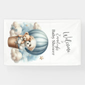 Banderoles Baby shower Balloon Aventure Accueil vertical (Horizontal)