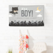 Banderoles Baby shower Batman Super Hero (En situation)