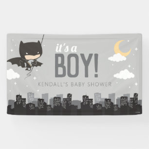 Banderoles Baby shower Batman Super Hero