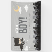 Banderoles Baby shower Batman Super Hero (Vertical)