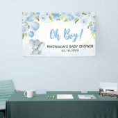 Banderoles Baby shower Blue Elephant (Salon professionnel)