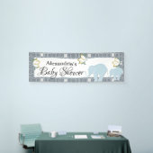 Banderoles Baby shower Blue Elephant Boy (Salon professionnel)