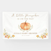 Banderoles Baby shower Boho Citrouille Fall Foliage (Horizontal)