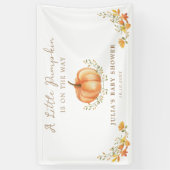 Banderoles Baby shower Boho Citrouille Fall Foliage (Vertical)