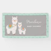 Banderoles Baby shower boho llama (Horizontal)