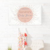 Banderoles Baby shower Boho Sun (En situation)