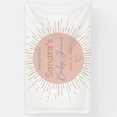Banderoles Baby shower Boho Sun (Vertical)