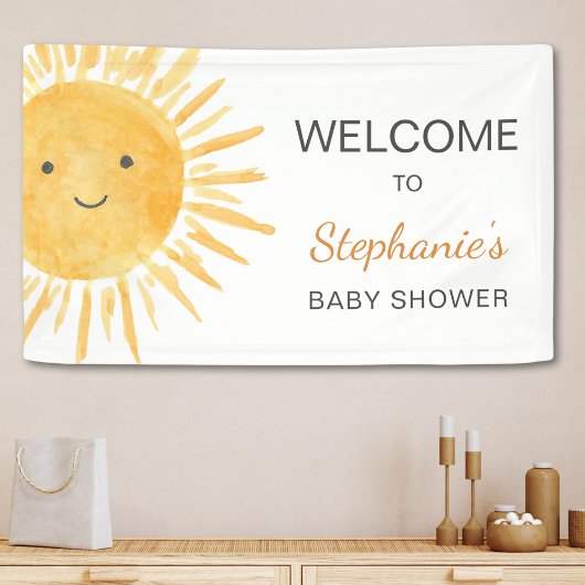 Banderoles Baby shower Boho Sun sans distinction de genre Bie