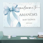 Banderoles Baby shower Bow Coquette Boy (Salon professionnel)