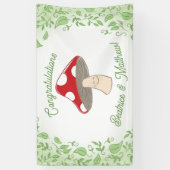 Banderoles Baby shower champignon (Vertical)