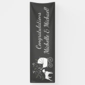 Banderoles Baby shower Chien Boxer Chien Chien Chien Gris Pup (Vertical)