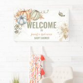 Banderoles Baby shower Citrouille d'automne (En situation)