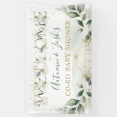 Banderoles Baby shower Citrouille de la verdure - Automne Coe (Vertical)