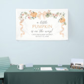 Banderoles Baby shower Citrouille Orange Bow (Salon professionnel)