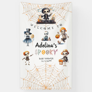 Banderoles Baby shower Costume Halloween Boo Skeletons Éffray
