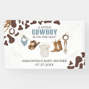 Banderoles Baby shower Cowboy