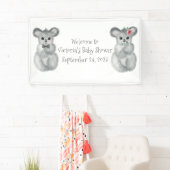 Banderoles Baby shower Customisé Koala Bear (En situation)