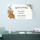 Banderoles Baby shower d'accueil de Bear Greenery (Salon professionnel)