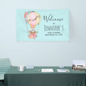 Banderoles Baby shower d'aquarelle à bulle d'air chaud (Salon professionnel)