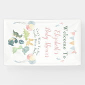 Banderoles Baby shower d'aquarelle Cute Dinosaur (Horizontal)