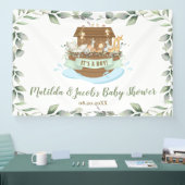 Banderoles Baby shower d'Arche de Verdure Noah Accueil Contex (Salon professionnel)