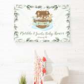 Banderoles Baby shower d'Arche de Verdure Noah Accueil Contex (Insitu)