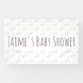 Banderoles Baby shower d'arrosage de beignes mignonnes (Horizontal)