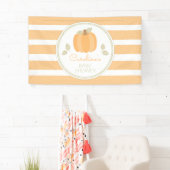 Banderoles Baby shower d'automne du petit Citrouille (En situation)