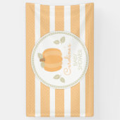 Banderoles Baby shower d'automne du petit Citrouille (Vertical)