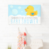 Banderoles Baby shower de bain en caoutchouc Ducky Bubble Boy (En situation)